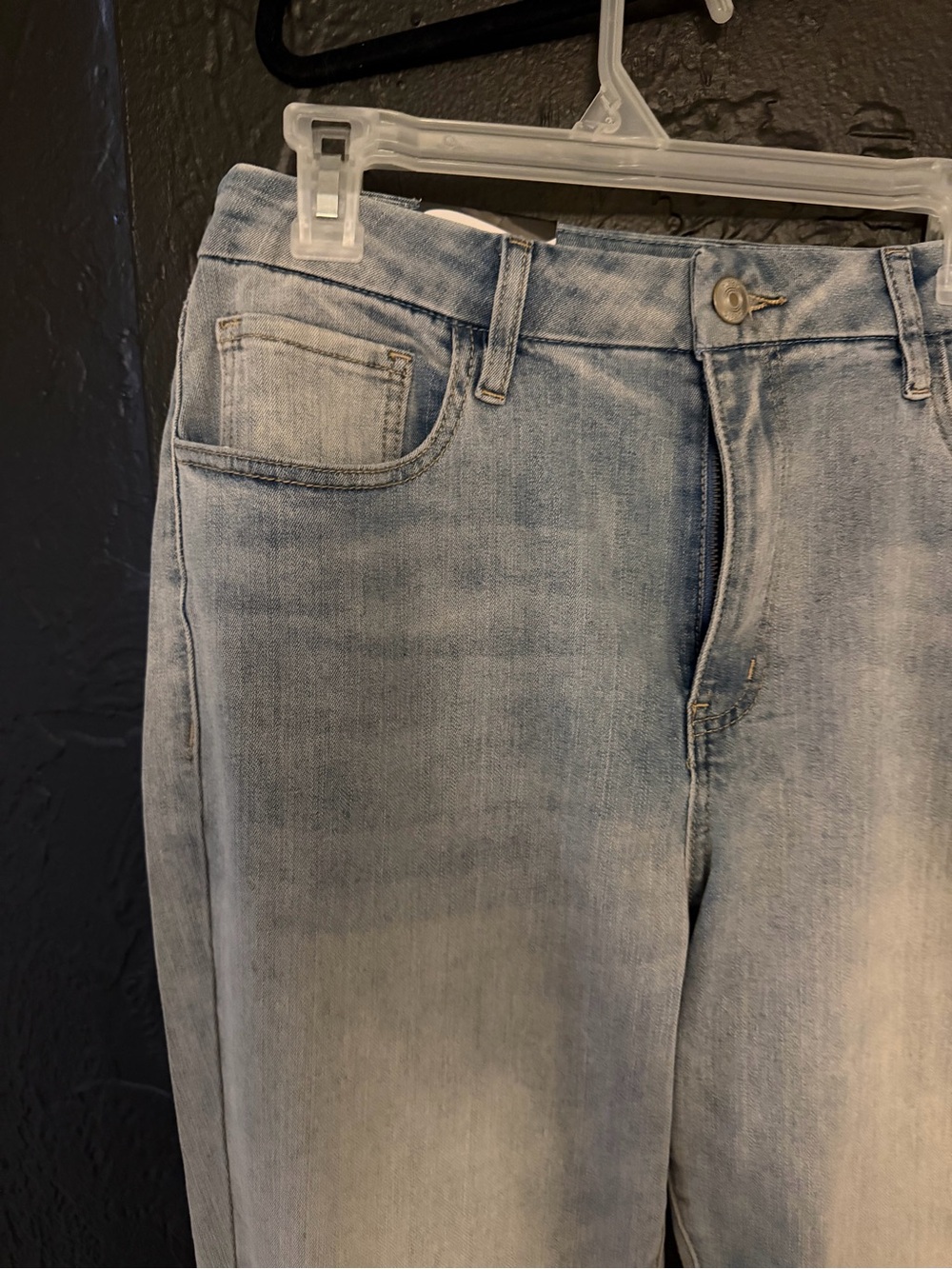 Light Blue Straight Leg Jeans